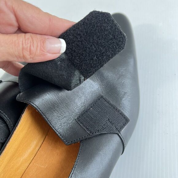 Fly London Mens Dress Shoes Size 44 US 10.5 Black Leather Monk Strat Adjustable - Picture 12 of 13